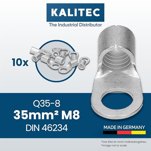 Terminales de cable Kalitec contra falsos contactos: Conectores de compresión 35mm² M8 2