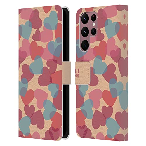 Étui Portefeuille Samsung S22 Ultra 5G Anti Rayures Motif Coeur Translucidités