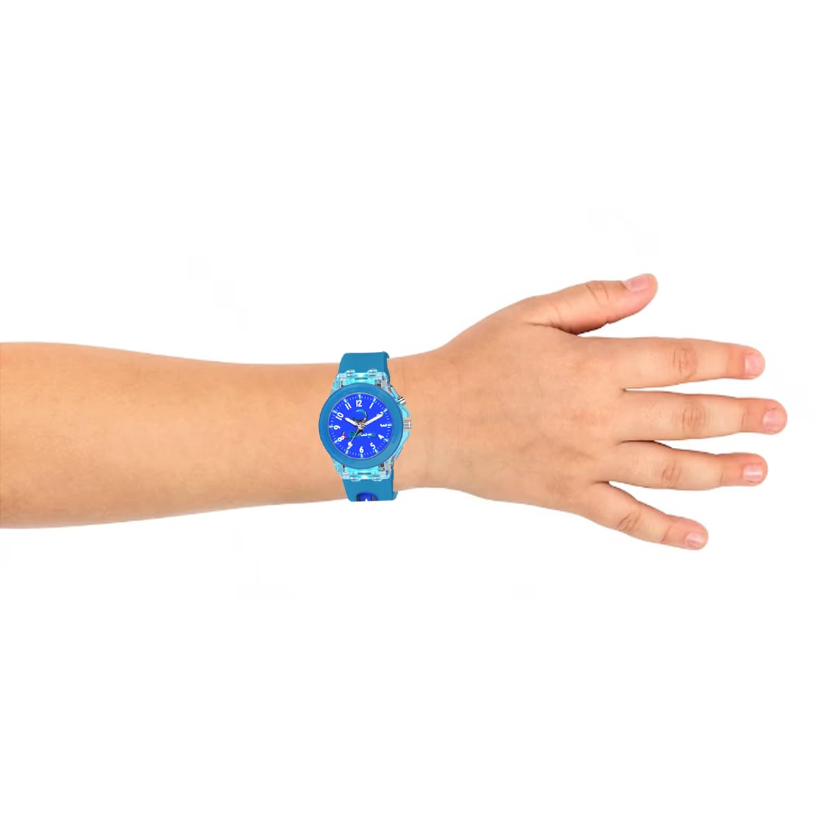 ON TIME OCTUS Resin Kids Analouge Multi-Color Light Cute 3D Cartoon Character Boys And Girls Watch (Multicolour Dial & Colored Strap) (Blue 2) 2