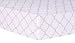 Trend Lab Orchid Bloom Quatrefoil Fitted Crib Sheet, Purple