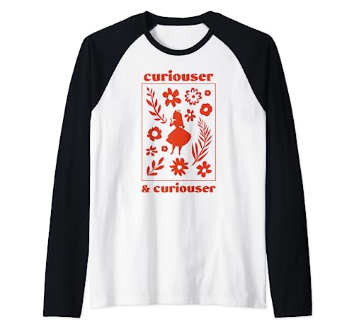 T-shirt Alice in Wonderland Raglan Disney ample et confortable contre la chaleur