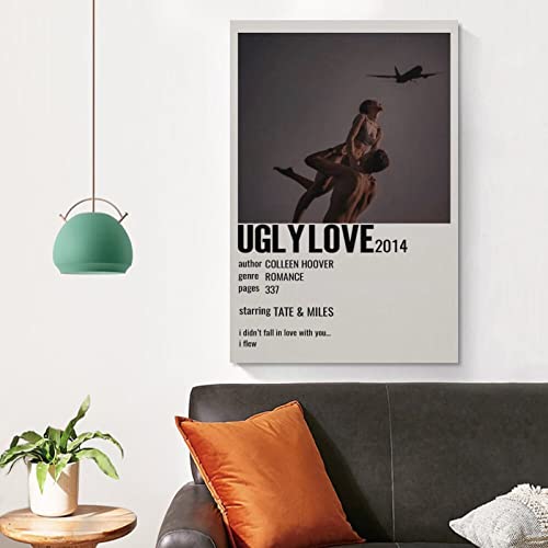 Aomaca Romantic Novel Poster Ugly Love By Colleen Hoover Aesthetic Posters For Bedroom Canvas Painting Posters And Prints Wall Art Pictures For Living Room Bedroom Decor 08X12Inch(20X30Cm) #TOP3