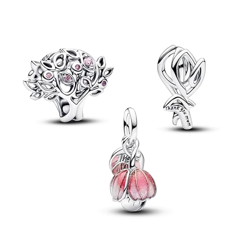 Image of Mom Family Charms Bead for Bracelets and Necklaces Jewelry Charm for Women Valentine Mother's Day