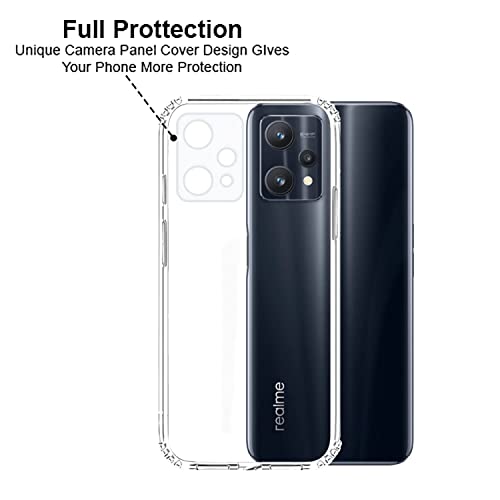 Image of Rubber Back Cover Compatible Model for Realme RMX3392 / 9 Pro Plus 5G - Transparent