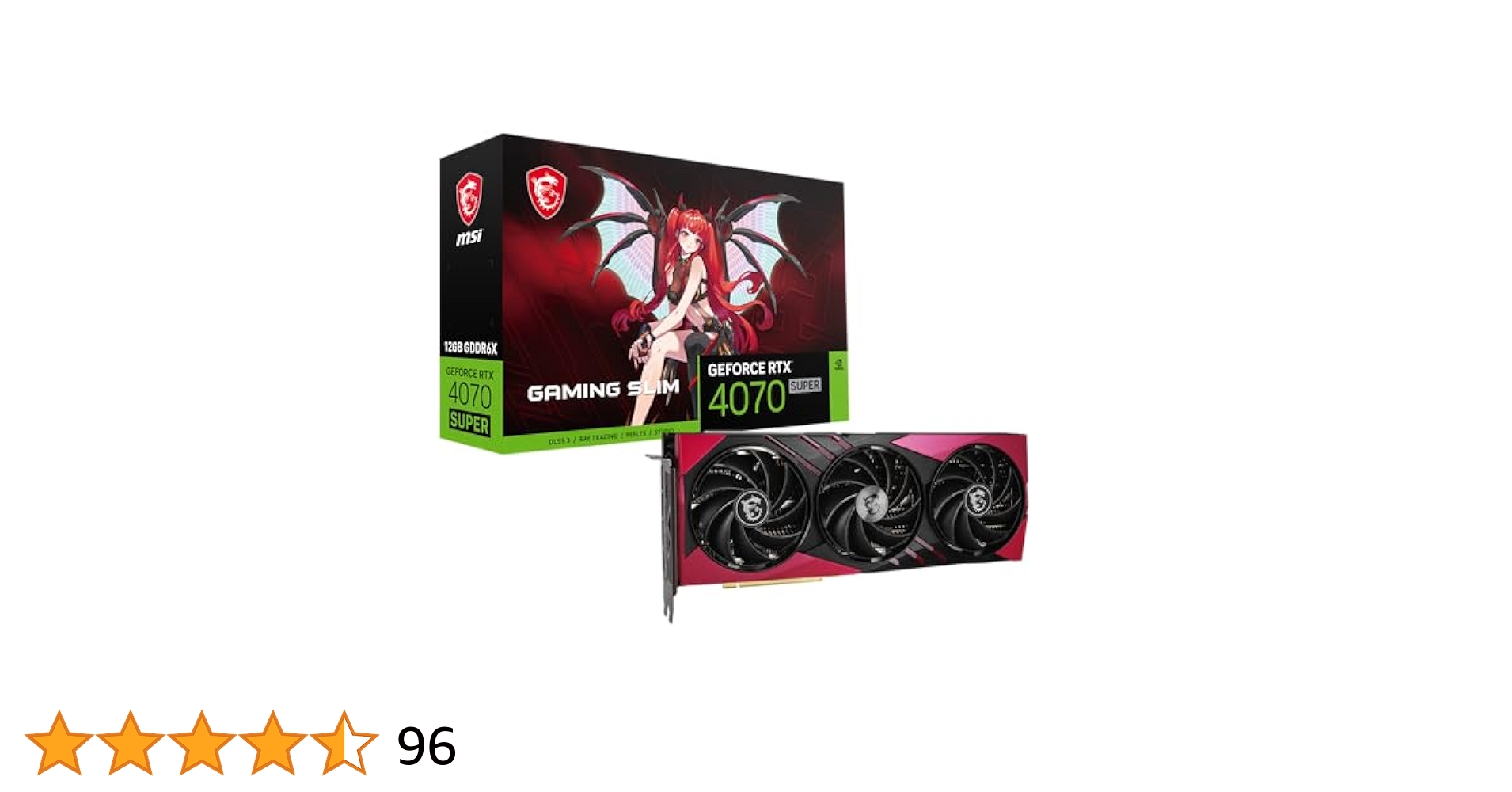 Amazon | MSI Gaming RTX 4070 Super 12G Gaming X Slim MLG