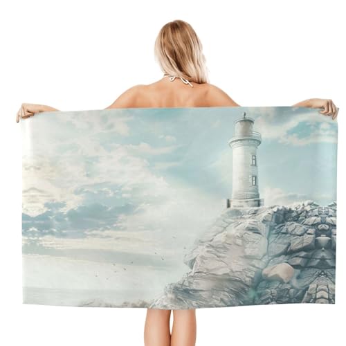 Serviette de bain microfibre ultra absorbante et douce grand format - 7