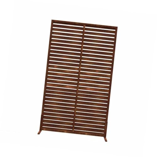 Separador partición pantalla privacidad,Panel valla privacidad jardín madera,Fácil montaje,para separación temporal pared patio trasero(Brown,90x150cm)