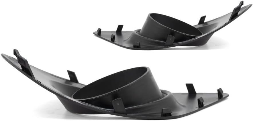 KarParts360 For Dodge Journey 2011-2019 Fog Light Trim Driver and Passenger Side | Pair | Front | Textured Black | w/Fascia | Type 2 | Replacement For CH1038148, CH1039148 | 68088687AB, 68088686AB