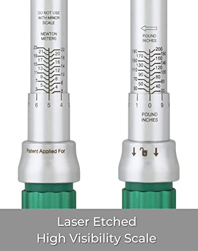 Etork - Magnetic Lock Torque Wrench | 1/4 Torque Wrench | Inch Pound Torque Wrench | Torque Wrench 1/4 Drive | Range: 20-200 In.-Lb./2-23 N.m #TOP6