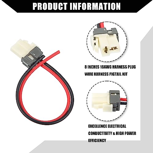 Image of Blower Motor Connector Plug Wire Harness 8 inch Pigtail Kit with Heat Shrinks Connectors for Kia Forte 2013-2018 /8 Inches A /C Blower Motor Pigtail Wiring Kit / 1Set