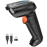 Tera 2D QR Barcode Scanner Wireless USB Wired 1D 2D Handheld Cordless Bar Code Reader for Digital/Printed Barcodes Works with Windows Mac Linux, D5100,Black