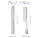 Ouligay 2 PCS Metal Comb Stainless Steel Fine Tooth Comb Aluminum Hair Combs Unbreakable Teeth Design, Professional Barber Comb Set, Anti Static Hair Combs for Men Women