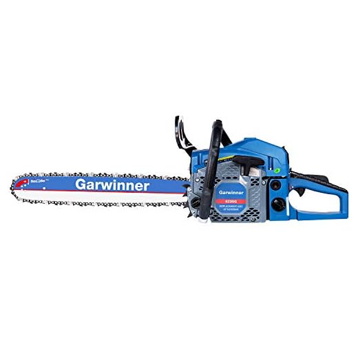 58cc Gas Chainsaws 20 Inch Bar Power Chain Saws, Gas Powered Chainsaw 2 Stroke Handed Petrol Gasoline Chain Saw for Cutting Wood Outdoor Garden Farm Home Use with Tool Kit 5820G