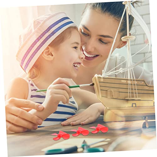 Sewoart 48Pcs Propeller Puzzle Toys Kids Airplane Toy Rc Sproul 4 Motor Shaft 4 Shaft Propellers 4 Vanes Fan Shaft Ship Model Diy Accessories Mini Propellers Miniature Shaft Propellers 2A #TOP6