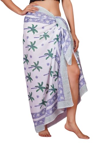Pareo de playa de algodón premium falda artesanal de mano para cubrir trajes de baño de mujer