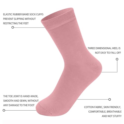 10 Pairs Womens Socks Cotton Crew Socks Colorful Boot Socks for Women Ladies Girls3