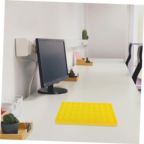 Caja plástica multi compartimentos para monedas color amarillo miniatura 3
