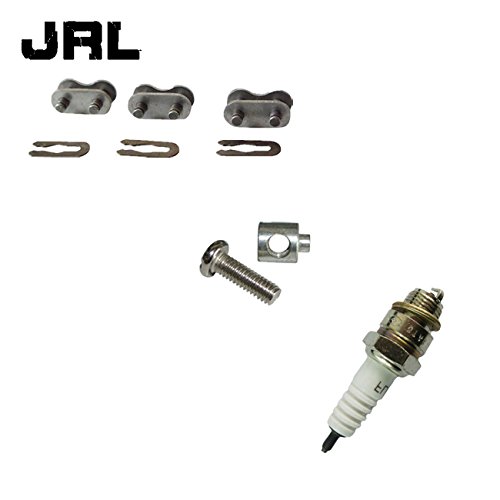 JRL Spark Plug&415 Clutch Cable Lock&Chain Link Fit 49cc 66cc 80cc Motorized Bike