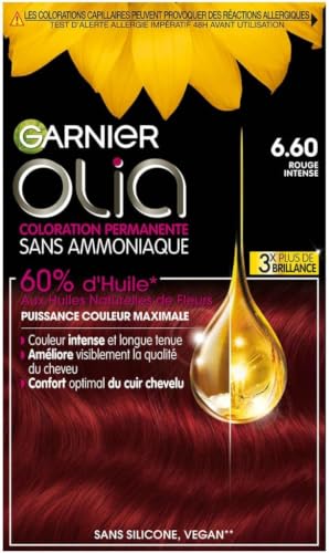 Garnier Olia Coloration Permanente Sans Ammoniaque Rouge Intense 6.60
