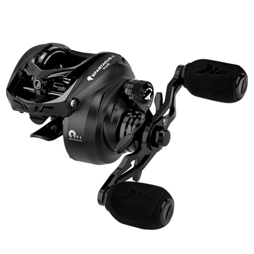 KastKing Spartacus II Plus Baitcasting Reel, DualBalance™ Magnetic Braking System, 8.0:1 High-Speed Gear Ratio, Ultralight 6 oz, 7+1 MaxiDur Double-Shielded Ball Bearings, Fishing Reels