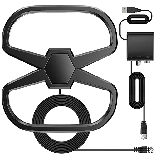 TV Antenna -Support 2 TVS, 3000+ Miles Long Range...