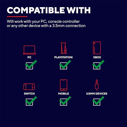 GXT 408 Cobra Auricolari con Microfono, Cuffie Gaming In-Ear, Jack 3,5 mm, Cavo Adattatore per PC, Cuffiette Multipiattaforma per Computer, Console, Laptop, Telefono, Tablet - Nero - Cuffia gaming - Immagine 2