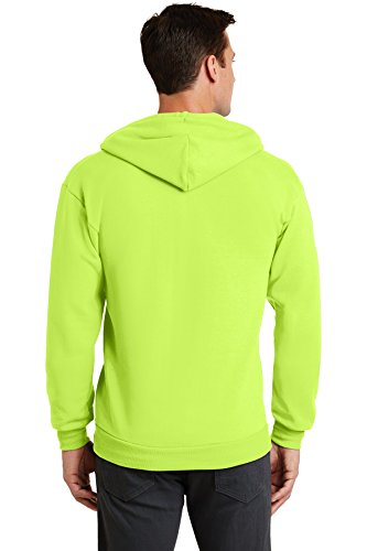 Port & Company - Core Fleece Full-Zip Hooded Sweatshirt L Neon Yellow2