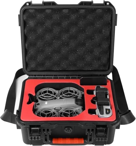FPVtosky NEO 2 Case, Waterproof Hard Case for DJI NEO 2 Fly More Combo Accessories, fits DJI RC-N3 Remote Controller [CASE ONLY]