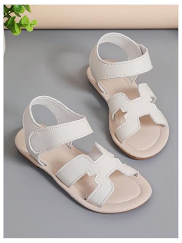 GORGLITTER Girl's Cut Out H Band Dressy Flats Open Toe Ankle Strap Cute Vacation Slide Sandals2