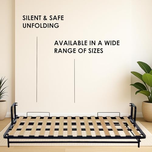 Wallbedking - Murphy Bed - Murphy Bed Queen - Folding Bed - Horizontal - 54" x 75" - Classic