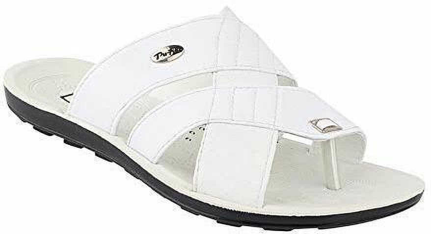pu-pine Trending Stylish Slipper Flipflop Men Casual |White|-picture-10