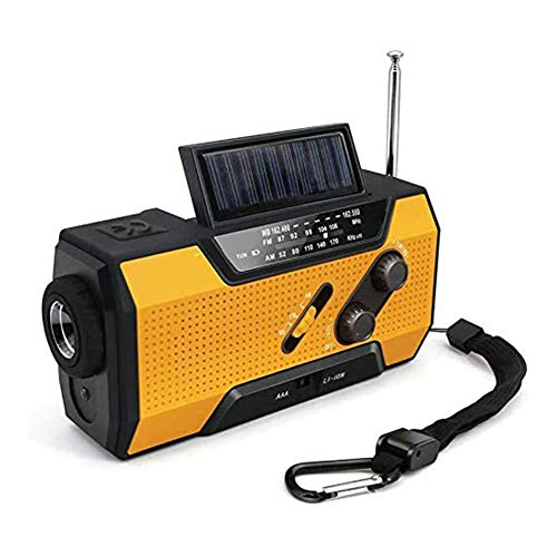 Tragbares Außenradio Multifunktions-Solar-Handkurbelradio Wetterradio-Notfall 2000Mah Power Bank USB-Ladegerät