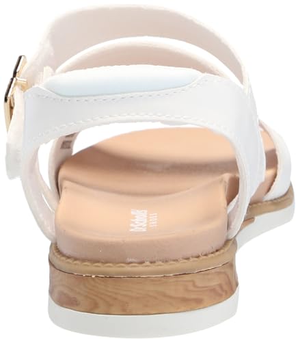 Dr. Scholl's Shoes Island Glow Kids Flat Sandal White Smooth 1 M3