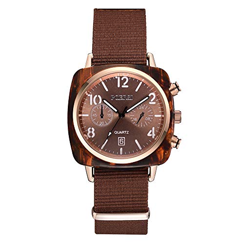 XBKPLO Women Watches Fashion Luxury Temperament Square Quartz Analog Wrist Canvas Strap