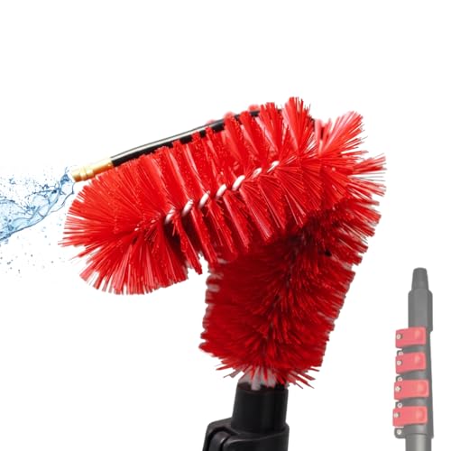 Brosse de nettoyage de gouttière - flexible - VENTEO - alimentée à l'eau - Brosse de Nettoyage de gouttière - toiture - Nettoyage des Panneaux solaires