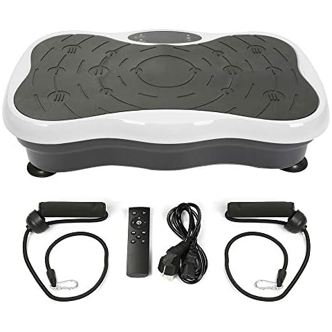 XUANYU Plataforma vibratoria Fitness Shaper con altavoz Bluetooth, pantalla LCD y bandas de entrenamiento Cover