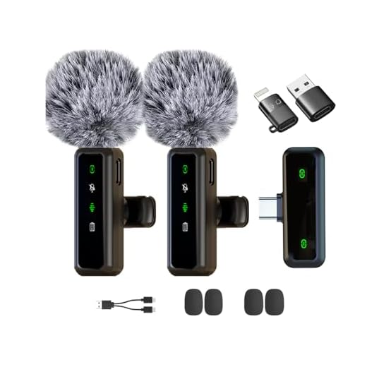 XIXIXIAXIA Mini Micrófono Inalámbrico Solapa para iPhone/Teléfono Móvil Android/PC,Micrófono Lavalier Inalámbrico Plug-Play Inalambrico para Grabaciones TikTok Transmisión en Vivo, Youtube, Facebook