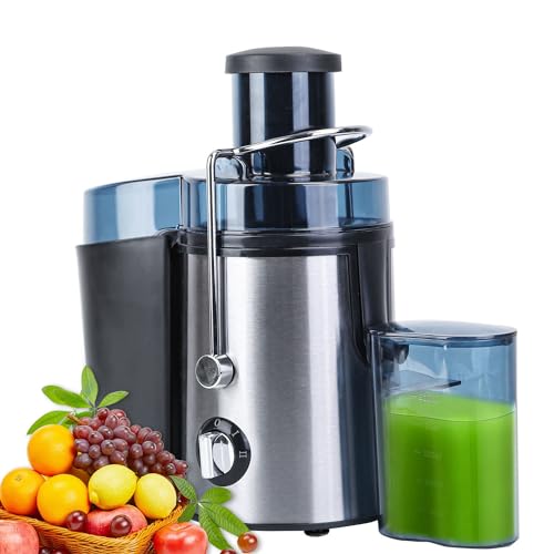 Juicer Machine,1000W Centrifugal Juicer Extractor with Wide Mouth 2.6in Feed Chute 2 Speed Setting for Fruit Vegetable, Easy to Clean, Stainless Steel