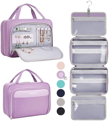 OlarHike Toiletry Bag,Large Size Waterproof Leather Hanging Bags,...