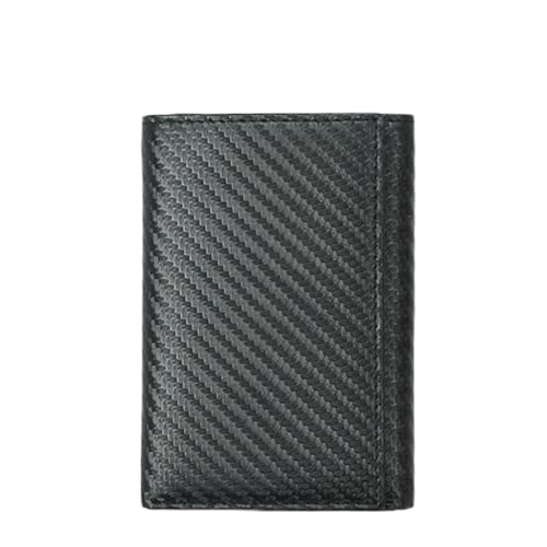 Portefeuille triple pli en cuir de vachette de première couche pour homme élégant