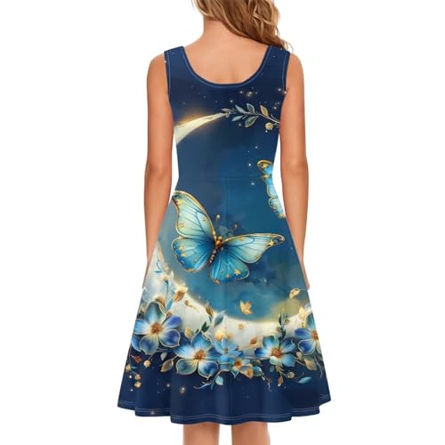 Image of TOADDITDO Womens Summer Sleeveless Tank Dress with 2 Side Pockets XS-4XL Plus Size