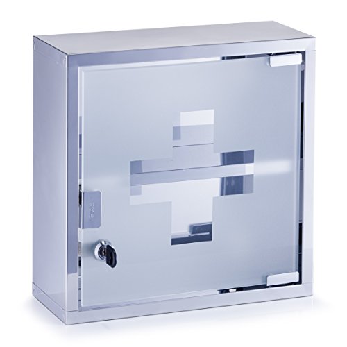 Preisvergleich Produktbild Zeller 18110 Medizinschrank, Edelstahl / 30 x 12 x 30