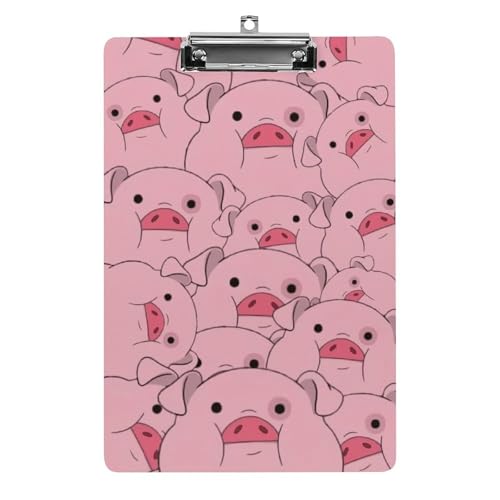 クリップボード かわいい ピンク 豚 A4サイズ対応 クリップファイル バインダークリップ 用箋ばさみ ファイルボード メモ帳 縦型 書類整理 おしゃれ かわいい 筆記 多機能 壁掛け プレゼント