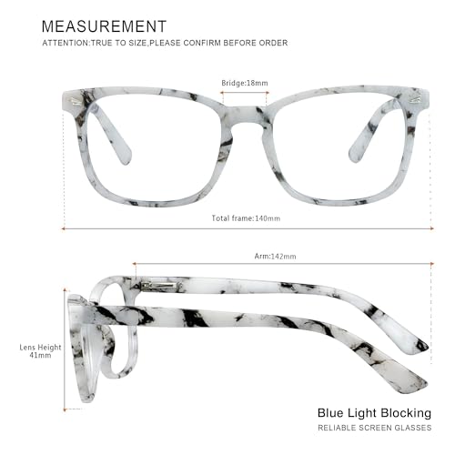 Image of Vintage Square Progressive Multifocal Presbyopic Glasses, Anti-Blue Light Glasses for Men Women Readers (+0.50 /+2.75 Magnification)