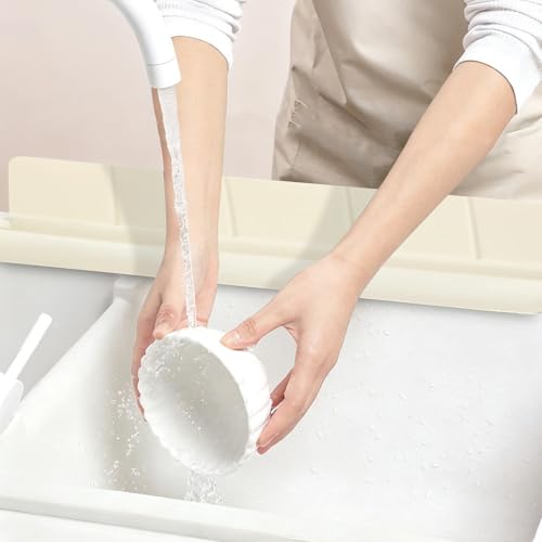 Protector contra salpicaduras de silicona antideslizante para mantener el fregadero seco 3