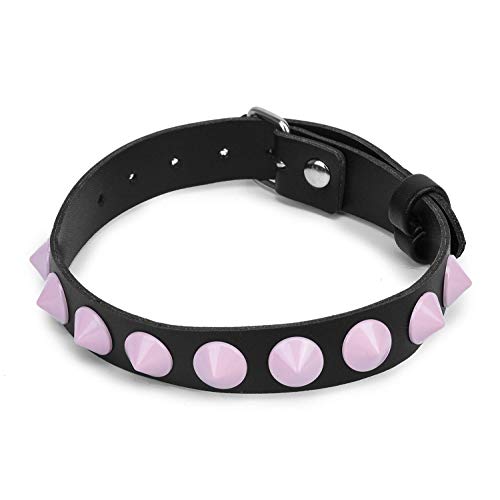 Madaenmj Leren Halsband Met Choker, Beperking Op De Nek, Verleiding Van De Roze Halsband, Koppelseks, Cosplay… - Image 3