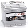 Bosch S5002 – car battery – 54A/h – 530A – lead-acid technology – for vehicles without Start/Stop system