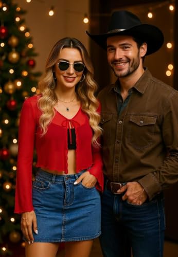 Image of Avidlove Womens Sheer Shrug Tie Front Long Bell Sleeve Mesh Bolero Lightweight Summer Casual Short Shawl Top
