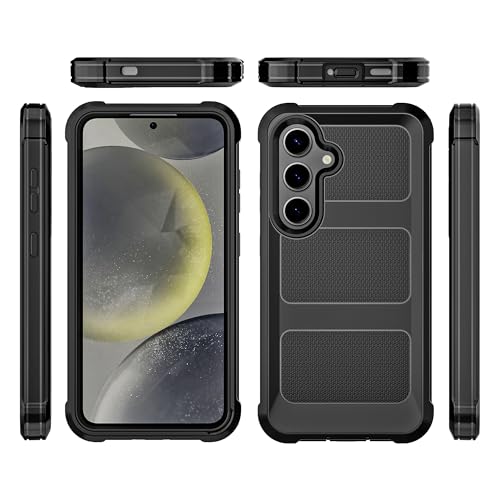 Image of Cubix Armor Defender Rugged Case Compatible for Samsung Galaxy S23 Plus Back Cover Slim, Shockproof, Dual-Layer Design with Camera Protection - Black