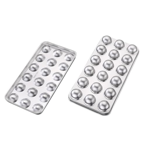 Molde redondo para cubitos de hielo de acero inoxidable miniatura 1